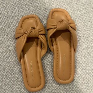 Loeffler Randall - knot sandals. Tan color. Size 7. Worn once.